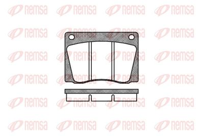 Brake Pad Set, disc brake REMSA 0037.00