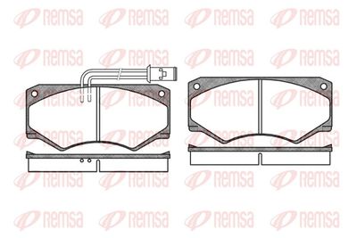 Brake Pad Set, disc brake REMSA 0047.22