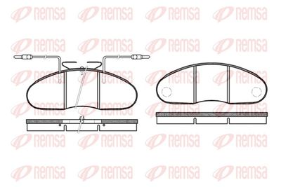 Brake Pad Set, disc brake REMSA 0048.12