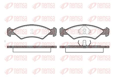 Brake Pad Set, disc brake REMSA 0168.00
