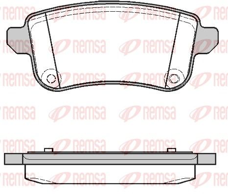 REMSA 1387.10 Brake Pad Set, disc brake