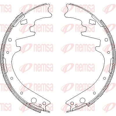 Brake Shoe REMSA 4420.00