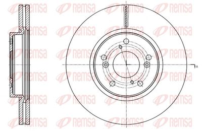 Brake Disc REMSA 61754.10