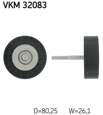 Deflection/Guide Pulley, V-ribbed belt SKF VKM 32083