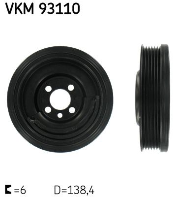 SKF VKM 93110 Belt Pulley, crankshaft