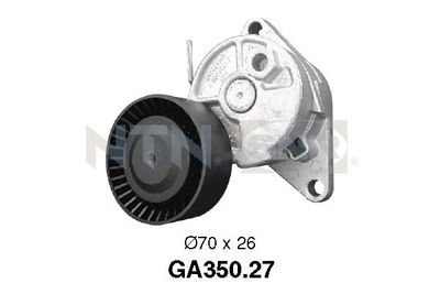 Tensioner Pulley, V-ribbed belt SNR GA350.27