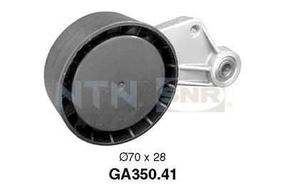 Tensioner Pulley, V-ribbed belt SNR GA350.41