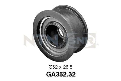 Tensioner Pulley, V-ribbed belt SNR GA352.32