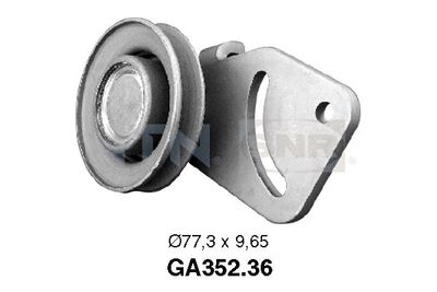 Tensioner Pulley, V-ribbed belt SNR GA352.36