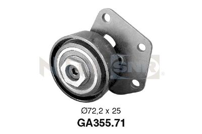 Tensioner Pulley, V-ribbed belt SNR GA355.71