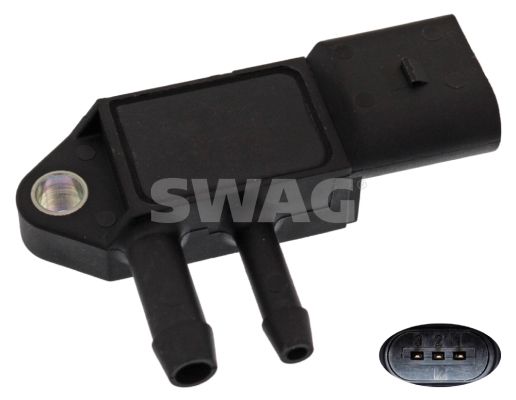 SWAG 30 94 0767 Sensor, exhaust pressure