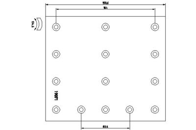 Brake Lining Kit, drum brake TEXTAR 1907102