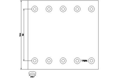 Brake Lining Kit, drum brake TEXTAR 1909437