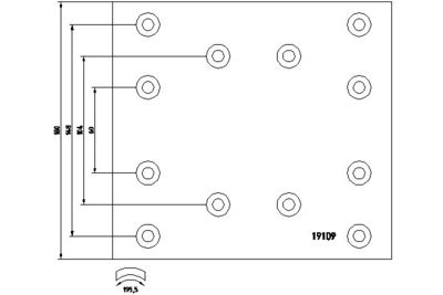 Brake Lining Kit, drum brake TEXTAR 1910902