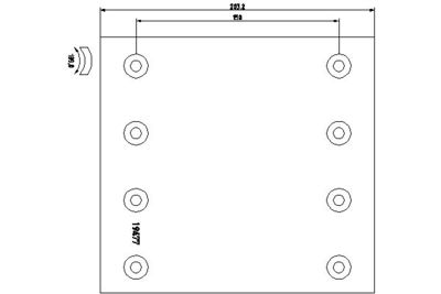 Brake Lining Kit, drum brake TEXTAR 1947706