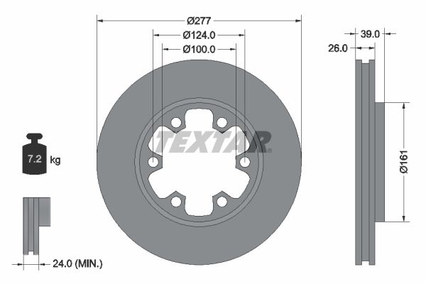 TEXTAR 92059000 Brake Disc