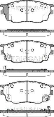 Brake Pad Set, disc brake TRISCAN 8110 50012