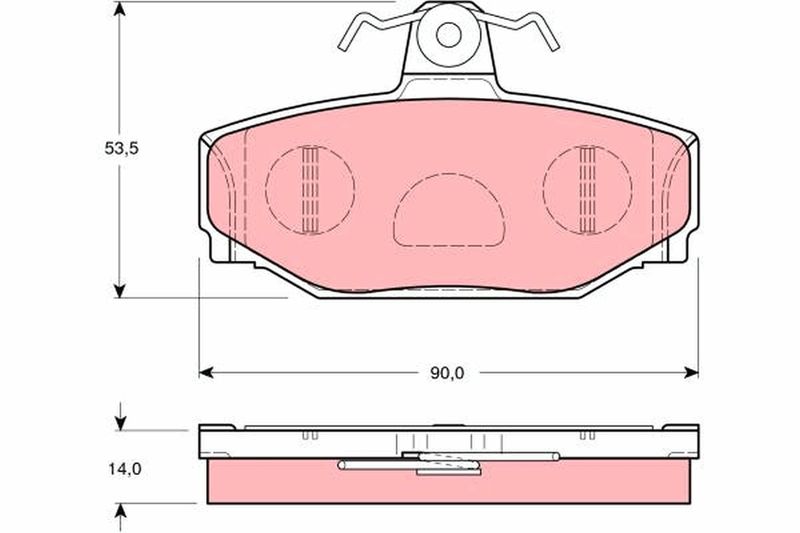 TRW GDB1377 Brake Pad Set, disc brake