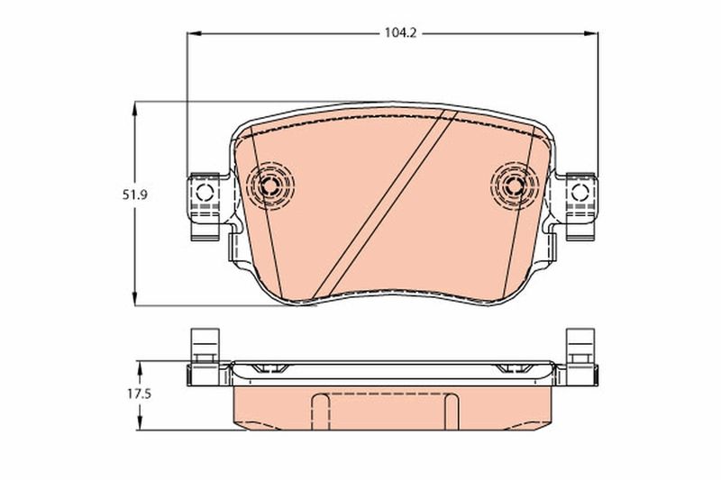 TRW GDB2042 Brake Pad Set, disc brake