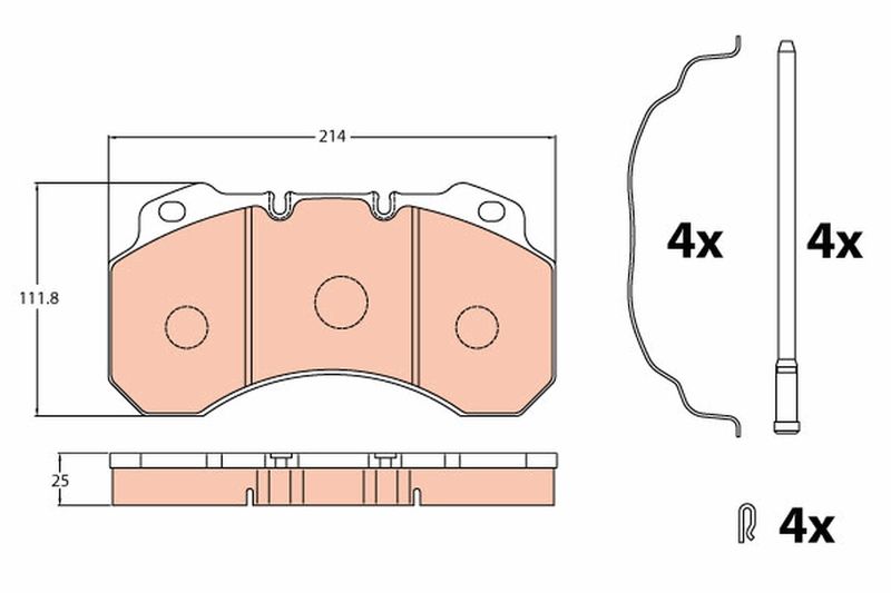 TRW GDB5071 Brake Pad Set, disc brake