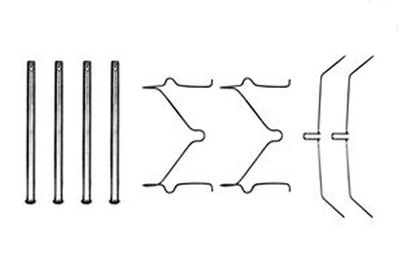 Accessory Kit, disc brake pad TRW PFK208