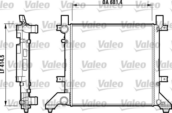 VALEO 731605 Radiator, engine cooling