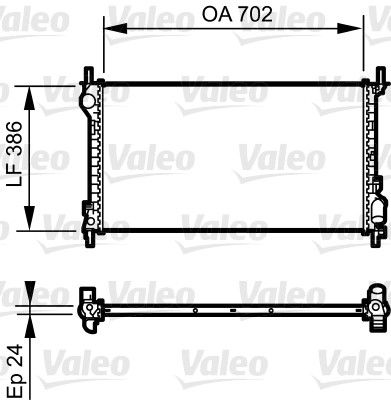 VALEO 735167 Radiator, engine cooling